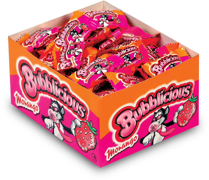Bubblicious Morango c/100uni