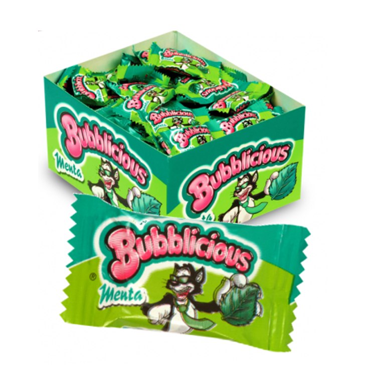 Bubblicious Menta c/100uni