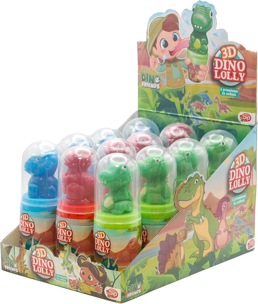 3D Dino Lolly c/12uni