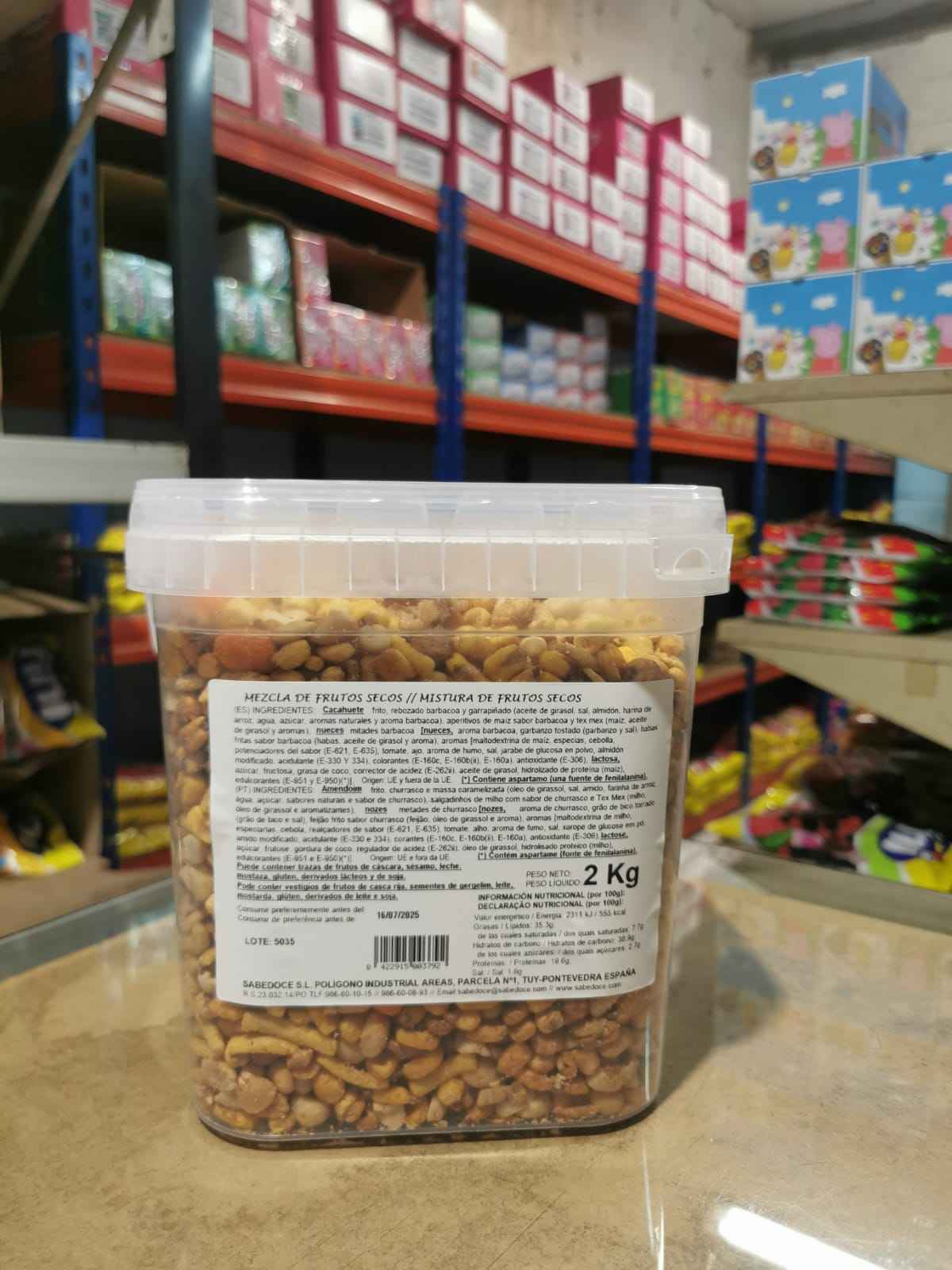 Balde Mistura Frutos Secos 2Kg