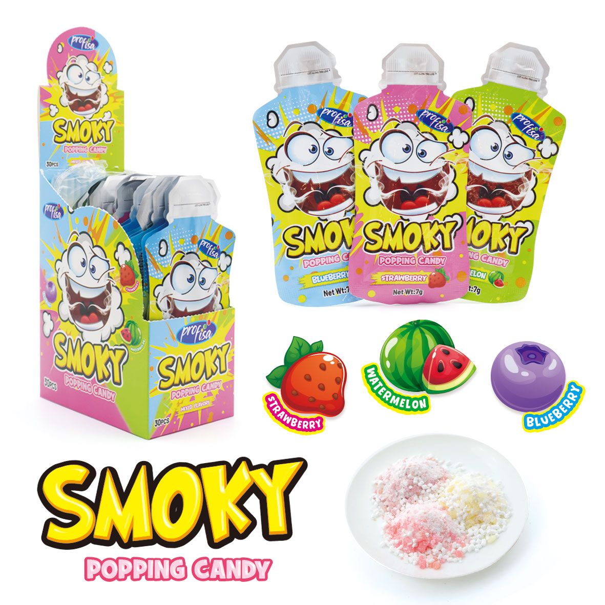 Smoky Popping Candy c/30uni