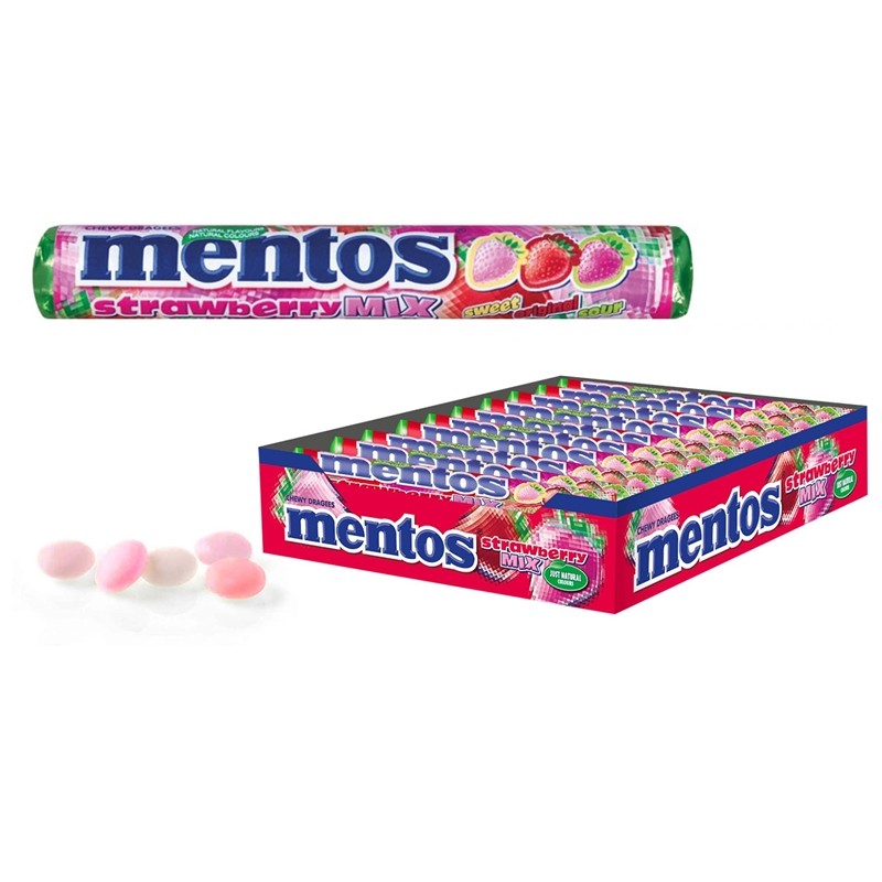 Mentos Morango c/20uni