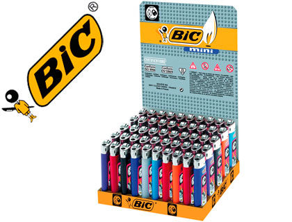 Isqueiro Bic Pequeno Decorado c/50uni