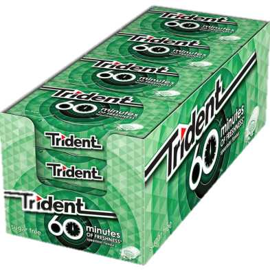 Trident 60 minutos Spearmint c/16uni