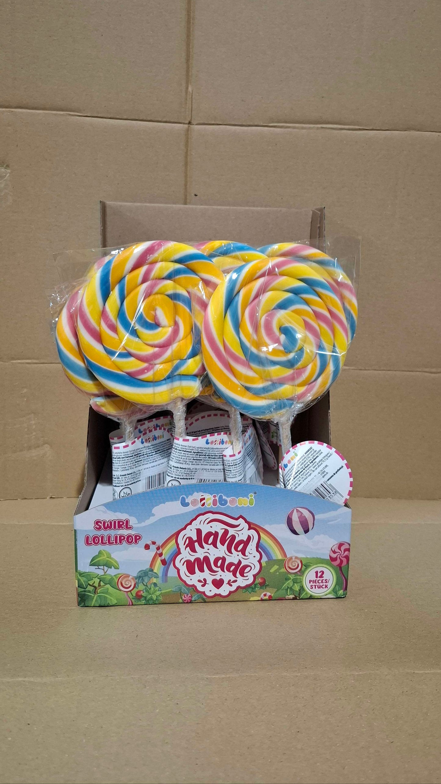 Chupas Swirl Lollipop c/12uni 100Gr