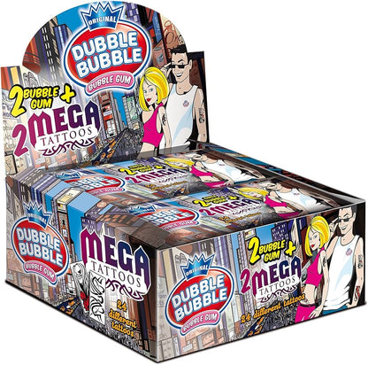 Bubble Gum Mega Tattoo c/24uni