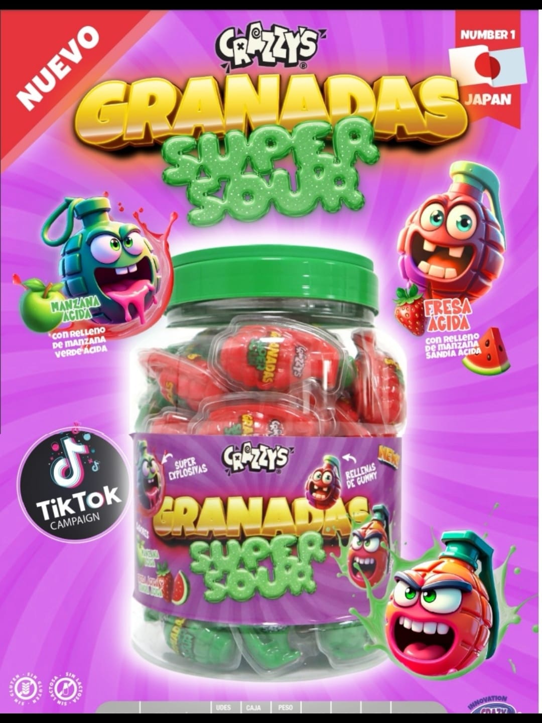 Granadas SuperSour c/60uni
