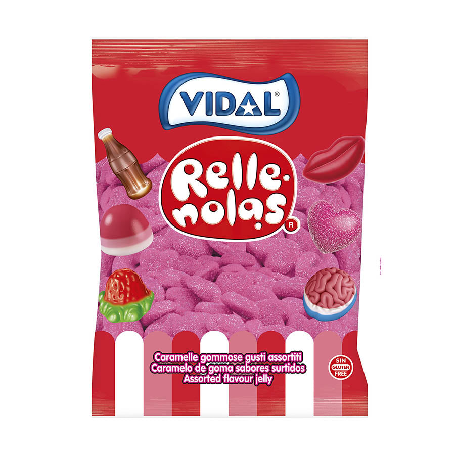 Corações Recheio Morango 1Kg