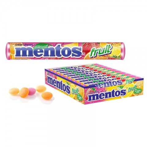 Mentos Fruta c/20uni