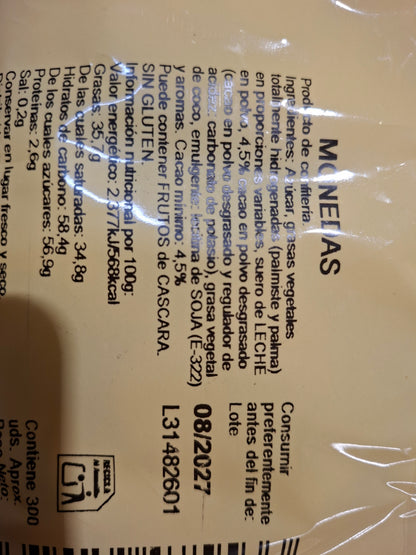 Moedas Chocolate c/300Uni