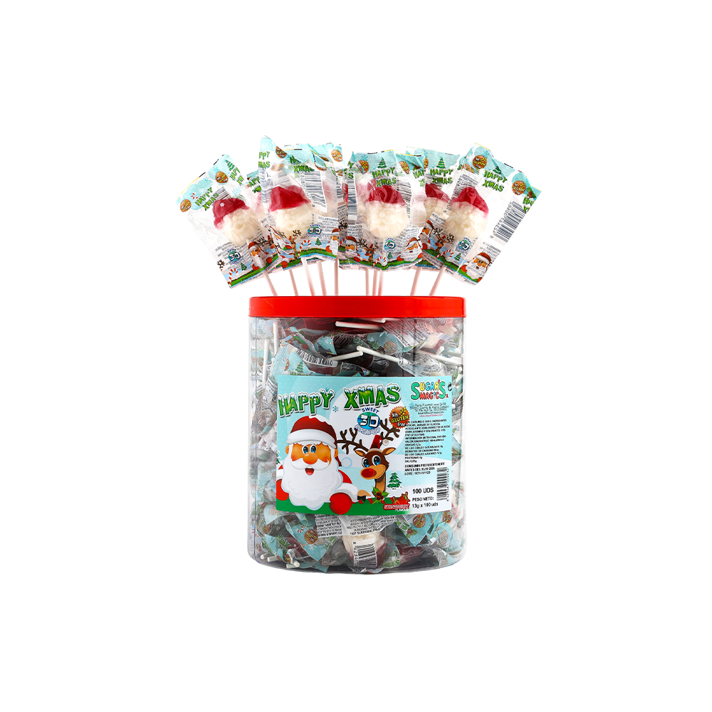 Chupas Pai Natal c/100uni