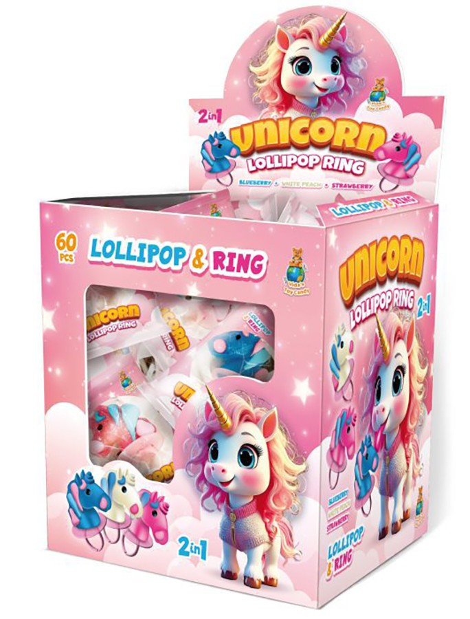 Lollipop anel Unicorn c/60uni